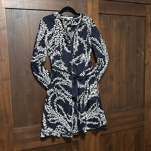 Navy/white Boden shirt dress